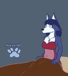 big_breasts big_butt breasts butt canid canine clothed clothing collar female fox hair hi_res krystal_(star_fox) lingerie mammal nintendo nokamiwd shocked simple_background solo star_fox text