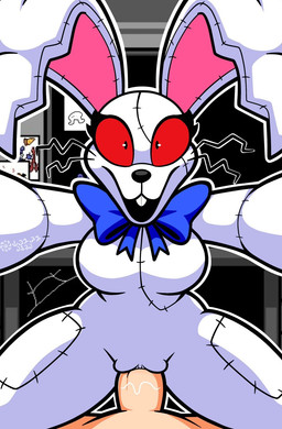 anthro arms_around_partner big_breasts big_ears bodily_fluids bow_tie breasts buckteeth dominant dominant_anthro dominant_female eyelashes female female_anthro first_person_view genital_fluids genitals inside interspecies male male/female male_human mostly_offscreen_character penetration penile penile_penetration penis penis_in_vagina red_eyes sex smile stitch_(sewing) submissive submissive_human submissive_male teeth thick_thighs upper_teeth vaginal vaginal_fluids vaginal_penetration vulva whiskers white_body wide_hips pamaht9 five_nights_at_freddy's five_nights_at_frickbear's five_nights_at_frickbear's_(series) five_nights_at_frickbear's_3 scottgames vannabelle_dewlap vanny_(fnaf) human lagomorph leporid mammal rabbit 2026 digital_drawing_(artwork) digital_media_(artwork) hi_res