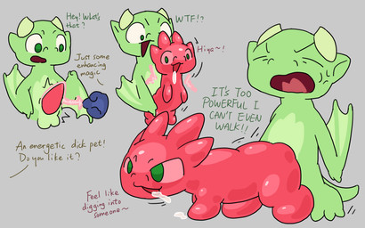 2_horns 3_toes angry anthro big_penis claws disembodied_hand duo expansion featureless_feet featureless_hands feet genital_expansion genitals green_arms green_body green_ears green_eyes green_feet green_legs green_tail head_horn horn huge_penis hyper hyper_genitalia hyper_penis light_horn light_wings magic male monotone_horn mostly_offscreen_character offscreen_character penis penis_expansion pink_body pink_penis plantigrade sentient_penis smooth_horn solo speech_marker tail tapering_penis text toes tongue_showing wing_claws wings nomani_int32 european_mythology mythology nomani_(nomani_int32) wasabi_(nomani_int32) dragon mythological_creature mythological_scalie penis_creature scalie western_dragon wyvern 16:10 english_text half-length_portrait portrait sequence widescreen