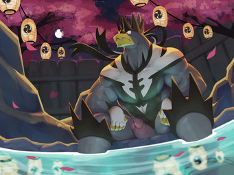 5_fingers anthro biped erection fingers genitals glans humanoid_genitalia humanoid_hands humanoid_penis lamp lantern male muscular muscular_anthro muscular_male paper_lantern penis sitting solo wolfanine nintendo pokemon generation_8_pokemon legendary_pokemon pokemon_(species) single_strike_style_urshifu urshifu 2021 4:3 colored hi_res