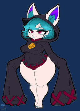 belly bottom_heavy breasts camel_toe clothing ears_through_headwear female green_hair hair hoodie huge_hips huge_thighs humanoid_pointy_ears inner_ear_fluff long_sleeves navel nipple_outline panties pointy_ears shortstack slightly_chubby solo thick_thighs topwear tuft underwear wide_hips bluelimelight league_of_legends riot_games tencent vex_(lol) humanoid yordle