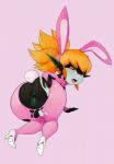2017 absurd_res anus big_butt bunny_costume butt clothing costume female footwear genitals hi_res high_heels humanoid lagomorph legwear mammal midna nintendo not_furry pussy shoes short_stack solo stockings the_legend_of_zelda thecon twili twilight_princess wide_hips
