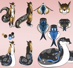 3_toes 5_fingers anthro apode belly black_body black_ears black_nose black_scales black_tail blue_body blue_eyes blue_insides blue_lines blue_mouth blue_scales blue_tail blue_tongue brown_body brown_fur brown_hair color_swatch featureless_crotch feet feral fingers forked_tongue fur hair legless male male_anthro male_feral multiple_forms nude nude_anthro nude_male pink_background scales serpentine simple_background solo split_form standing tail toes tongue white_belly white_body white_feet white_fur white_inner_ear white_scales white_tail white_toes kobada_(artist) deekay_(somefurryidk) black-backed_jackal canid canine canis draconcopode hybrid jackal lamia mammal python reptile scalie snake 2021 absurd_res hi_res model_sheet male_(lore)