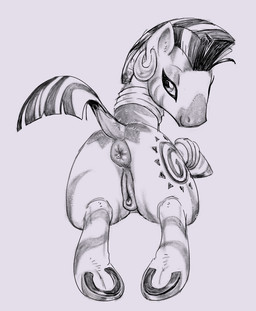 animal_genitalia animal_vulva anus butt clitoral_winking clitoris equine_anus equine_genitalia equine_vulva female feral genitals hair hooves jewelry lying on_front presenting presenting_hindquarters puffy_anus seductive short_hair solo stripes vulva waddehe friendship_is_magic hasbro my_little_pony zecora_(mlp) equid equine mammal zebra sketch