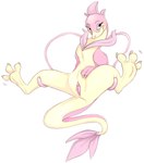 3_fingers 3_toes alternate_color anthro anthrofied bedroom_eyes blush claws fan_character feet female fingers generation_5_pokemon genitals hi_res multicolored_body narrowed_eyes nintendo phantastus pink_body pink_eyes pink_pussy pokemon pokemon_(species) pussy seductive semi-anthro servine simple_background smile smirk spread_legs spread_toes spreading tail tail_tuft toes tuft two_tone_body vine_tentacles white_background yellow_body