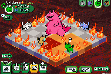2_horns ambiguous_anthro ambiguous_feral ambiguous_gender anthro biped bipedal_feral black_eyes black_nose blue_body blue_ears blue_fur blue_tail brown_body brown_ears brown_fur brown_tail feral fire fur gameplay_mechanics green_body green_ears green_fur green_tail group health_points horn money navel non-mammal_navel one_eye_closed open_mouth open_smile quadruped red_body red_horn red_scales red_tail scales smile standing tail text thick_thighs white_body white_ears white_fur white_tail x_navel cchilab mewgenics pyrophina_(mewgenics) dinosaur domestic_cat felid feline felis kaiju mammal prehistoric_species reptile scalie 2026 3:2 artist_name digital_media_(artwork) english_text pixel_(artwork) female_(lore)