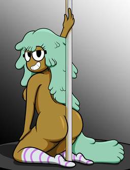 big_butt breasts butt dancing female not_furry nude pole pole_dancing side_boob solo marcodile disney star_vs._the_forces_of_evil kelly_(svtfoe) humanoid absurd_res digital_media_(artwork) hi_res