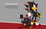 ambiguous_gender anthro armor axe black_body black_fur duo fur grey_background headgear helmet male melee_weapon simple_background sword weapon yuji_uekawa sega sonic_channel sonic_the_hedgehog_(series) shadow_chao shadow_the_hedgehog chao_(sonic) character_chao dark_chao eulipotyphlan hedgehog mammal 16:10 hi_res official_art widescreen