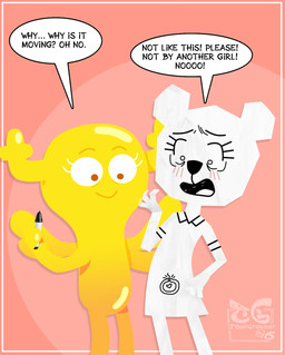 anthro anthro_on_anthro blush clothed clothed_anthro clothed_female clothing drawing_on_body duo female female/female female_anthro heart_symbol holding_marker holding_object horn impregnation marker nude nude_anthro nude_female ovum ovum_with_heart simple_background speech_bubble sperm_cell text underage_impregnation unwanted_impregnation young young_anthro young_female toongrowner cartoon_network the_amazing_world_of_gumball penny_fitzgerald teri_(tawog) bear fairy mammal paper_creature digital_media_(artwork) english_text hi_res