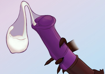animal_genitalia animal_penis anthro bodily_fluids cock_vore condom cum duo ejaculation equine_genitalia equine_penis filled_condom genital_fluids genitals male micro micro_abuse penile penis sexual_barrier_device size_difference vore wearing_condom chibon hi_res