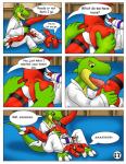 anal anthro anthro_on_anthro anus bandai_namco bound comic dialogue digimon digimon_(species) digiphilia digital_media_(artwork) dominant dominant_male duo english_text explicitly_stated_nonconsent forced guilmon hector21314 hi_res interspecies karate larger_rape licking male male/null null oral rape reptile rimming scalie sex spread_anus spreading text tongue tongue_out toony