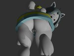 anthro anus feet female genitals grey_background low-angle_view pussy simple_background solo white_body indisposedfigure undertale undertale_(series) temmie_(undertale) tem 3d_(artwork) digital_media_(artwork)