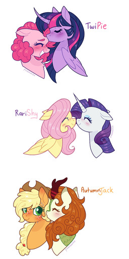 blue_eyeshadow blush blush_lines bodily_fluids cartoon_freckles eyelashes eyeshadow female feral freckled_face freckles group horn kiss_on_forehead kissing kissing_cheek long_eyelashes makeup nervous nuzzling simple_background sweat wings pink-sharkz friendship_is_magic hasbro my_little_pony mythology applejack_(mlp) autumn_blaze_(mlp) fluttershy_(mlp) pinkie_pie_(mlp) rarity_(mlp) twilight_sparkle_(mlp) earth_pony equid equine horse mammal mythological_creature mythological_equine pegasus pony unicorn 6:13 hi_res