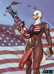 accessory aircraft airplane american_flag american_flag_bikini anthro assault_rifle athletic athletic_anthro athletic_gynomorph athletic_intersex balls beak big_balls big_breasts big_penis bikini bikini_aside blue_eyes bra breasts clothed clothing clothing_aside cock_ring flag flag_(object) flag_background flag_bikini flag_clothing flag_print flag_swimwear foreskin genitals glistening glistening_body gloves gun gynomorph half-erect handwear holidays huge_balls huge_penis humanoid_genitalia humanoid_penis hyper hyper_balls hyper_genitalia hyper_penis intersex jewelry looking_at_viewer navel nipple_outline non-mammal_breasts outside panties penis penis_accessory penis_jewelry print_bikini print_clothing print_swimwear ranged_weapon rifle simple_background skimpy solo standing swimwear swimwear_aside tattoo two-piece_swimsuit underwear united_states_of_america vehicle vein veiny_penis weapon pirin-apex 4th_of_july american_eagle accipitrid accipitriform avian bald_eagle bird eagle sea_eagle 2021 hi_res signature