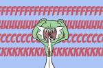 ambiguous_gender green_hair hair not_furry profanity screaming solo teeth text mikaila_turkleson nintendo pokemon g_(madhouse) gardevoir generation_3_pokemon pokemon_(species) reaction_image