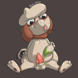 animal_genitalia anthro balls brown_body brown_ears brown_fur erection fur genitals knot knotted_penis male paint paint_drip penis sheath solo tan_body tan_fur tongue tongue_out pastelpaints nintendo pokemon generation_2_pokemon pokemon_(species) smeargle 1:1 2026 absurd_res digital_media_(artwork) hi_res