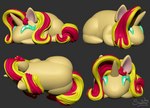 buns chibi female feral hair hair_bun multiple_angles smile solo sunny_way equestria_girls friendship_is_magic hasbro my_little_pony sunset_shimmer_(eg) equid equine horse mammal pony unicron 3d_(artwork) digital_media_(artwork) zbrush_(artwork)