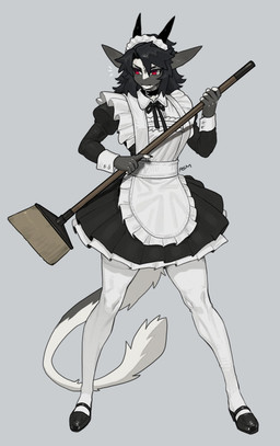 anthro biped breasts claws clothed clothed_anthro clothed_female clothing female fingers front_view fur hair horn simple_background solo standing tail pgm300 mythology chabett dragon mythological_creature mythological_scalie scalie 2026 absurd_res digital_drawing_(artwork) digital_media_(artwork) hi_res