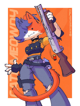 :3 anthro bell bell_collar bottomwear bulletproof_vest calico_pattern chest_tuft clothing collar container denim denim_bottomwear denim_clothing dot_eyes female fingerless_gloves fur gloves gun handwear head_tuft holding_object holding_weapon jeans milk_container multicolored_body multicolored_fur pants ranged_weapon shell_(projectile) shirt shotgun shotgun_shell simple_eyes solo t-shirt tattoo topwear torn_bottomwear torn_clothing torn_jeans torn_pants tuft weapon sr_empanada epic_games fortnite cate_meowdy calico_cat domestic_cat felid feline felis mammal 3:4