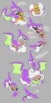 after_vore anthro belly big_belly digestion duo grey_background male overweight purple_body sharp_teeth simple_background teeth text vore 80sarchosaur kobold prehistoric_species pterosaur reptile scalie 2020 hi_res