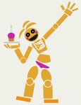 4_fingers ambiguous_gender anthro bib black_sclera blue_eyes candle clothing duo feet female female_anthro fingers food head_tuft holding_object holding_tray looking_at_viewer machine open_mouth open_smile orange_feet panties pink_cheeks pink_clothing pink_panties pink_underwear print_bib pupils simple_background smile teeth tuft underwear white_background white_bib white_eyes yellow_body bav five_nights_at_freddy's five_nights_at_freddy's_2 scottgames cupcake_(fnaf) toy_chica_(fnaf) avian bird chicken food_creature galliform gallus_(genus) phasianid robot robot_anthro 2022 digital_drawing_(artwork) digital_media_(artwork) hi_res lineless