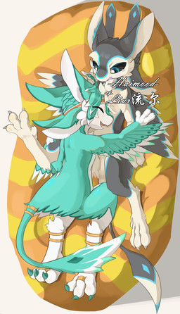 3_fingers 4_ears 4_toes accessory ambiguous/ambiguous ambiguous_anthro ambiguous_gender angry anthro bent_legs big_eyes bird's-eye_view black_sclera blue_eyes blue_markings blue_tail_tip bodily_fluids chest_tuft claws cuddling digit_ring digitigrade dipstick_tail duo facial_tuft feather_markings feathers featureless_chest featureless_crotch feet feet_ring finger_claws fingers furgonomics glistening glistening_eyes grey_body grey_feathers grey_wings happy head_tuft headband high-angle_view jewelry looking_at_another lying markings multi_ear multicolored_body multicolored_feathers multicolored_tail multicolored_wings noseless nude_ambiguous nude_anthro on_another on_back open_mouth open_smile pink_mouth pupils purple_mouth ring short_snout smile snout tail tail_accessory tail_jewelry tail_markings tail_ring tan_body tan_feathers tan_inner_ear tan_wings teal_body teal_ears teal_feathers teal_tail_tip teal_wings tears text toe_ring toes tuft white_body white_feathers white_inner_ear white_wings wing_markings wings haimood avali avian 2024 absurd_res artist_name digital_media_(artwork) hi_res shaded