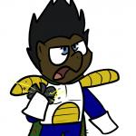 anthro armor black_hair blue_bottomwear blue_clothing blue_eyes blue_pants bottomwear brown_ears cape clothing cosplay electricity hair hooves male open_mouth pants semi-anthro simple_background solo tongue white_background pokehidden dragon_ball dragon_ball_z hasbro my_little_pony ponyhidden vegeta earth_pony equid equine horse mammal pony 1:1