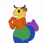 antennae_(anatomy) anthro breasts featureless_breasts female multicolored_body non-mammal_breasts plushie rainbow rainbow_body slightly_chubby solo toy fivel beanie_babies inch_(beanie_babies) animate_inanimate arthropod inchworm insect living_plushie worm tag_(disambiguation) 1:1 digital_media_(artwork) sketch