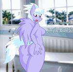 anthro anthrofied big_butt blue_body blue_feathers breasts butt erect_nipples feathered_wings feathers female hand_on_butt nipples nude purple_body purple_feathers side_boob solo text wings jrvanesbroek friendship_is_magic hasbro my_little_pony mythology cloud_chaser_(mlp) equid equine mammal mythological_creature mythological_equine pegasus 2014 2d_animation animated digital_media_(artwork) english_text high_framerate motion_tweening short_playtime