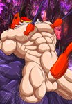 abs biceps bound duo genitals male male/male mask muscular muscular_humanoid muscular_male nipple_fetish nipple_play nipple_suck nipples nude open_mouth pecs penile penis penis_milking struggling sucking zazpihuts fatal_fury garou:_mark_of_the_wolves king_of_fighters kuromaru tizoc humanoid monster hi_res