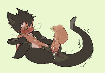 alternate_species anal anal_penetration andromorph andromorph/male anthro arm_tuft blush blush_lines bodily_fluids body_hair breath cheek_spots cum cum_drip cum_on_crotch dipstick_tail disembodied_penis dripping duo elbow_tuft emanata fingerless_(marking) from_front_position genital_fluids genitals grey_pawpads happy_trail humanoid_genitalia humanoid_penis intersex intersex/male lidded_eyes lying male markings mating_press mottled mottled_body multi_nipple narrowed_eyebrows navel nipples nude on_back open_mouth pawpads penetration penile penile_penetration penis penis_in_ass pubes sex simple_background solo_focus tail tail_markings tan_background tuft whisker_spots nfsjsj made_in_abyss trafalgar_law human mammal narehate