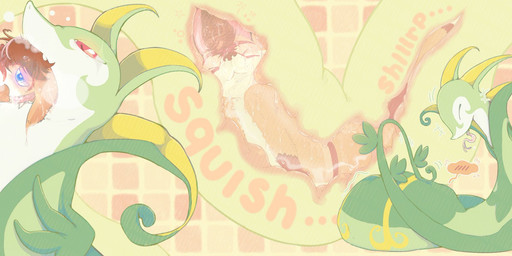 abdominal_bulge after_vore ambiguous_gender anthro belly belly_squish blush bodily_fluids dazed duo embarrassed endosoma feral happy internal male massage neck_bulge open_mouth oral_vore organs poison safe_vore saliva silly soft_vore squish star stomach stretched_throat stun_spore stunned swallowing vore superconductor nintendo pokemon ferox_(feroxdoon) canid canine fox generation_5_pokemon mammal pokemon_(species) red_fox reptile scalie serperior true_fox hi_res nonbinary_(lore)