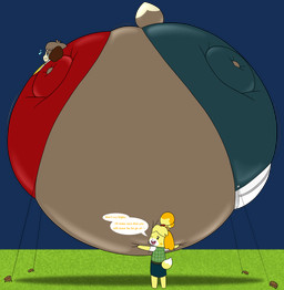 accessory air_ballooning air_inflation anthro bell bell_accessory belly belly_expansion belly_squish big_belly black_nose black_sclera blonde_hair blue_bottomwear blue_clothing blue_pants blue_skirt bodily_fluids body_inflation bottomwear brown_body brown_ears brown_hair brown_tail clothed clothing crying duo expansion female floating grass green_clothing green_topwear green_vest hair hair_accessory hairband hand_on_another's_belly hand_on_belly held_by_string hug huge_belly hugging_another hugging_belly hyper hyper_belly hyper_inflation immobile inflation male motion_lines one_eye_closed open_bottomwear open_clothing open_mouth open_pants open_smile pants permanent pink_tongue plant red_clothing red_hairband red_mouth red_shirt red_topwear shirt side_view simple_background skirt smile spherical_inflation squish sweat sweatdrop tail tears teeth tongue topwear transparent_background underwear vest white_clothing white_eyes white_shirt white_topwear white_underwear yellow_body yellow_ears heliumpanda animal_crossing nintendo digby_(animal_crossing) isabelle_(animal_crossing) canid canine canis domestic_dog mammal shih_tzu toy_dog 2025 absurd_res alpha_channel colored digital_media_(artwork) hi_res shaded brother_(lore) brother_and_sister_(lore) sibling_(lore) sister_(lore) twins_(lore)