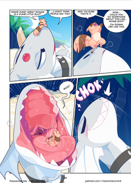 after_sex animal_genitalia balls beach buccinator duo epiglottis extreme_size_difference female feral fully_inside gaping_mouth genitals inside_mouth lying male male/female mawplay on_back open_mouth outside palate_ridges partially_inside penis sand sharp_teeth sheath size_difference teeth text throat tongue vore willing_prey conditional_dnp insomniacovrlrd passiontail_isle daisy_(insomniacovrlrd) jonah_(insomniacovrlrd) dinosaur mammal pelagice_(insomniacovrlrd) pockoon_(insomniacovrlrd) prehistoric_species reptile scalie 2026 comic english_text hi_res url