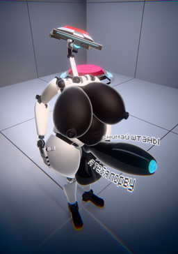 balls belly big_breasts big_penis black_balls black_breasts black_nipples black_penis breasts genitals glistening glistening_breasts glistening_nipples glowing glowing_eyes glowing_genitalia glowing_penis gynomorph huge_penis hyper hyper_genitalia hyper_penis intersex machine nipples penis pushbutton slightly_chubby solo wide_hips not_for_bread aperture aperture_laboratories aperture_science portal_(series) valve android humanoid robot robot_humanoid absurd_res hi_res