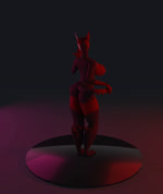 anthro big_breasts breasts butt female genitals nipples nude pussy red_body simple_background solo spikes reversedluna blender_eevee league_of_legends riot_games tencent naafiri_(lol) canid canine canis darkin demon mammal 3d_(artwork) 3d_animation animated blender_(artwork) digital_media_(artwork) hi_res no_sound short_playtime turntable_(animation) webm