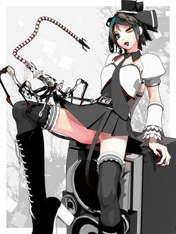 6_legs 8_eyes absolute_territory accessory ambiguous_feral ambiguous_gender armwear barely_visible_genitalia barely_visible_vulva battery belt black_clothing black_legwear black_necktie black_thigh_boots black_thigh_highs blue_eyes boots bottomwear bow_ribbon carrying_another clothed clothing colored_nails convenient_censorship detached_sleeves duo female female_focus female_human feral footwear genitals hair hair_accessory hair_bow hair_ribbon hat headgear headwear heterochromia high_heeled_boots high_heels holding_battery holding_object human_focus laced_boots legwear long_tail looking_at_viewer machine mouth_hold multi_eye multi_limb nails necktie no_underwear not_furry_focus on_head on_leg open_mouth orange_eyes pleated_skirt puffy_sleeves red_nails ribbons segmented_tail shoes short_hair simple_background sitting size_difference skirt smaller_ambiguous smaller_feral solo_focus speaker spread_legs spreading tail thigh_boots thigh_highs top_hat upskirt vulva white_background white_body white_sleeves deino_(artist) deino_(modeler) calne_ca magnesium_(deino) nato-kun arthropod crustacean human isopod malacostracan mammal robot robot_feral 2012 3:4 3d_(artwork) autodesk_3ds_max_(artwork) digital_media_(artwork) hi_res male_(lore)