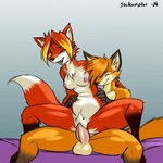 2024 animated anthro anthro_penetrated bed canid canine colored digital_media_(artwork) duo female female_on_top female_penetrated fox fur furniture genitals hair happy happy_sex jackunator looking_pleasured male male/female male_penetrating male_penetrating_anthro male_penetrating_female mammal multicolored_hair on_bottom on_top orange_body orange_fur penetration penile penile_penetration penis penis_in_pussy pussy red_body red_fox red_fur reverse_cowgirl_position sex true_fox vaginal vaginal_penetration