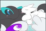 blep bullying female feral fur group male poking simple_background size_difference tongue tongue_out white_body white_fur delta-eon mythology nintendo pokemon fasenso lugi_birb avian bird dragon generation_2_pokemon legendary_pokemon lugia mythological_creature mythological_scalie pokemon_(species) reptile scalie