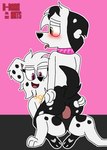 anthro big_butt butt dildo duo female male male/female sex_toy strapon submissive submissive_male unknown_artist 101_dalmatian_street 101_dalmatians disney dallas_(101_dalmatians) dimitri_2_(101_dalmatians) dimitri_trio_(101_dalmatians) triple_d_(101_dalmatians) canid canine canis dalmatian domestic_dog mammal hi_res