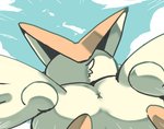 ambiguous_gender anus anus_only big_ears butt butt_wings feral flying fur rear_view sky solo unusual_wing_placement wings tokemaru nintendo pokemon generation_5_pokemon legendary_pokemon mammal pokemon_(species) victini 2021 digital_media_(artwork)