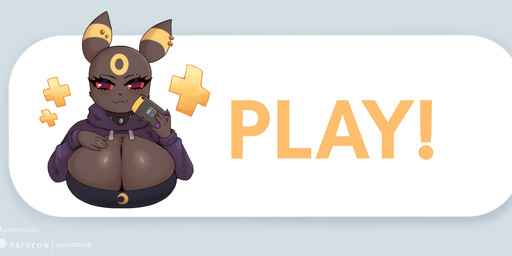 anthro big_breasts breasts ear_piercing ear_ring electronics eyebrow_piercing eyebrows eyelashes facial_piercing female fingers front_view game_console holding_object huge_breasts looking_at_viewer piercing red_eyes red_sclera ring_piercing simple_background solo text gammainks miiverse nintendo nintendo_switch pokemon yeah!_(miiverse) serena_(gammainks) canid eeveelution generation_2_pokemon mammal pokemon_(species) umbreon 2024 digital_media_(artwork) english_text hi_res meme