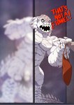 albino anthro balls claws clothing dialogue duo erection genitals humanoid_genitalia humanoid_penis male muscular muscular_anthro muscular_male nude penis scales shower solo_focus text thong underwear white_body white_scales taoren korboryn alligator alligatorid crocodile crocodilian reptile scalie unknown_species 2018 digital_media_(artwork) english_text hi_res