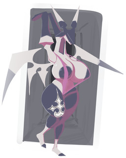 2_horns anthro areola areola_slip big_breasts biped breasts clothing dipstick_horn eyeless featureless_feet feet female female_anthro grey_areola grey_body grey_wings horn huge_breasts ineffective_clothing mostly_nude mostly_nude_anthro mostly_nude_female mouth_closed multicolored_horn nobody_(emblem) non-mammal_breasts noseless plantigrade raised_arms solo standing stretching symbol_on_thigh thick_thighs wide_hips wings nerobero0 kingdom_hearts mythology square_enix dragon dragoon_(kingdom_hearts) mythological_creature mythological_scalie nobody_(kingdom_hearts) scalie 2025 digital_drawing_(artwork) digital_media_(artwork) full-length_portrait hi_res portrait shaded