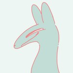 ambiguous_gender duo ears_back ears_front eyes_closed neck_bulge oral_vore pivoted_ears simple_background swallowing teal_body teeth vore ph418c unknown_species 1:1 2019 2d_animation animated digital_media_(artwork) frame_by_frame loop short_playtime