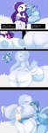 ability_(pokemon) alternate_color anthro big_breasts big_butt blue_body blue_hair blue_nipples blue_skin blush bodily_fluids breast_expansion breast_squish breasts butt butt_expansion dessert duo erect_nipples exclamation_point expansion female food gameplay_mechanics genitals hair huge_breasts ice_cream lactating lactating_ice_cream nipples one_eye_closed open_mouth pokemorph pseudo_clothing purple_eyes purple_hair pussy snow squish star_eyes text thick_thighs tongue tongue_out trace_(ability) transformation transformation_sequence translucent translucent_body unusual_bodily_fluids unusual_lactation white_body white_skin wide_hips kirbot12 nintendo pokemon fan_character violet_(pyrowildcat) eeveelution gardevoir generation_3_pokemon generation_4_pokemon glaceon pokemon_(species) absurd_res comic english_text hi_res