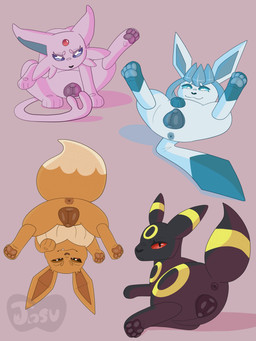 animal_genitalia animal_vulva annoyed anus bedroom_eyes canine_genitalia canine_vulva devious feet female feral forehead_gem forked_tail gem genitals group looking_at_viewer lying narrowed_eyes on_back pawpads paws raised_leg rear_view seductive shy soles tail thick_thighs toes unusual_anatomy unusual_tail vulva wide_hips jasucharm nintendo pokemon canid eevee eeveelution espeon felid generation_1_pokemon generation_2_pokemon generation_4_pokemon glaceon mammal pokemon_(species) umbreon 3:4 absurd_res colored digital_drawing_(artwork) digital_media_(artwork) hi_res line_art shaded