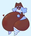 anthro belly big_belly big_butt blue_background blue_clothing blue_crop_top blue_ear blue_eyeshadow blue_footwear blue_inner_ear blue_legwear blue_lips blue_nose blue_panties blue_shirt blue_socks blue_thigh_highs blue_thigh_socks blue_topwear blue_underwear blush brown_body brown_ears brown_tail butt clothing crop_top eyeshadow femboy footwear hand_on_belly hand_on_own_belly heart_symbol huge_belly huge_butt hyper hyper_belly hyper_butt hyper_pregnancy legwear lips long_ears makeup male navel outie_navel panties pattern_clothing pattern_crop_top pattern_legwear pattern_socks pattern_thigh_highs pattern_thigh_socks pattern_topwear pregnant pregnant_male scut_tail shirt short_tail simple_background socks solo tail thick_lips thick_thighs thigh_highs thigh_socks topwear underwear white_clothing white_crop_top white_footwear white_legwear white_socks white_thigh_highs white_thigh_socks white_topwear hakutsundu nintendo pokemon ethan_(reathe) generation_4_pokemon lopunny pokemon_(species) 2024 colored digital_media_(artwork) shaded