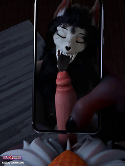 animal_ears anthro big_penis black_body black_hair bone cellphone clothed clothed_sex clothing colored_nails duo electronics eyebrows fangs female first_person_view foreskin genitals hair handjob high-angle_view holding_cellphone holding_object holding_phone humanoid_genitalia humanoid_penis invisible male male/female nails open_mouth penile penis phone pupils sex shirt skull skull_head teeth tongue tongue_out topwear kasdaq sound_warning scp_foundation scp-1471-a sil_blackmon canid canine mammal 3:4 3d_(artwork) 3d_animation animated digital_media_(artwork) hi_res high_framerate short_playtime sound webm