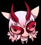 big_eyes clothed clothing female glistening glistening_eyes hair horn humor joke looking_at_viewer stare sticker flophelia enna_(flophelia) demon humanoid alpha_channel meme tagme